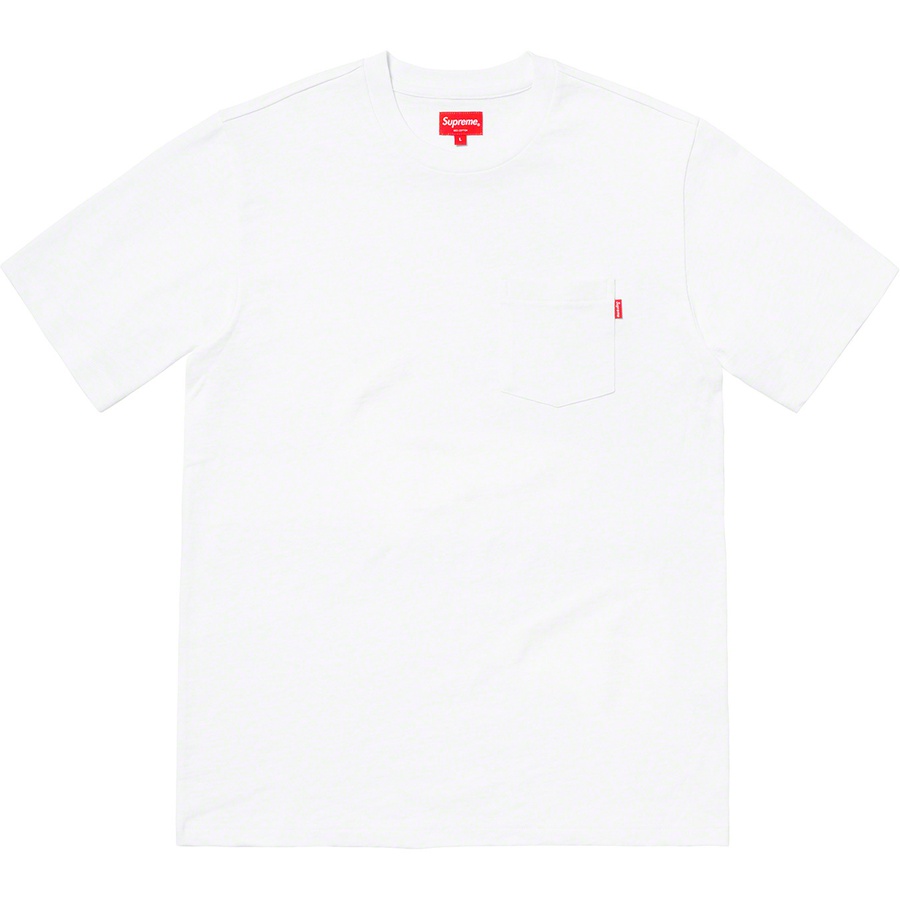 Buy Supreme半袖ポケットTシャツ (白)
