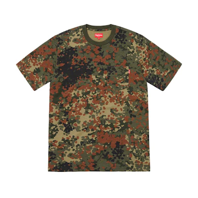 Supreme S/S Pocket Tee 1 Olive German Camo