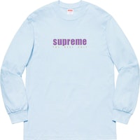 Supreme The Real Shit L/S Tee Light Blue