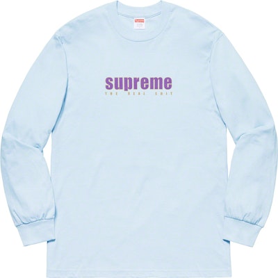 Supreme The Real Shit L/S Tee Light Blue Buy Supreme The Real Shit L/S Tee Light Blue