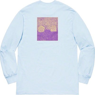 Supreme The Real Shit L/S Tee Light Blue Order Supreme The Real Shit L/S Tee Light Blue