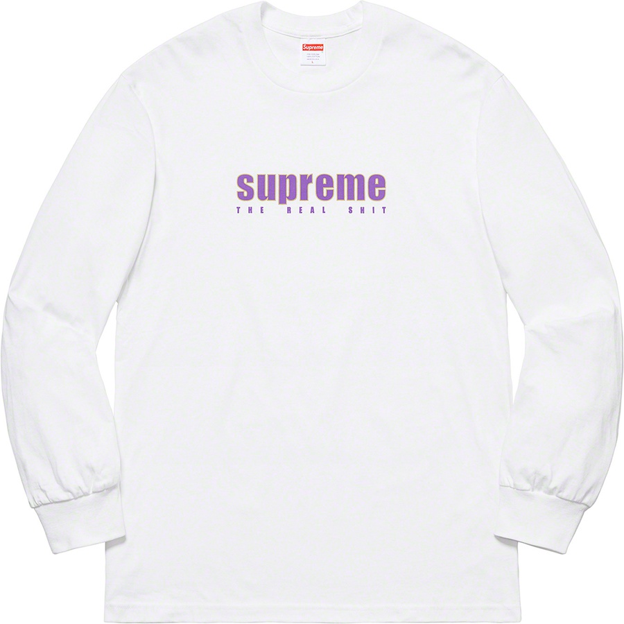 Supreme The Real Shit L/S Tee White - Novelship