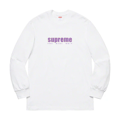 Supreme The Real Shit L/S Tee White