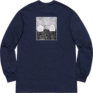 Supreme The Real Shit Camiseta Manga Larga Azul Marino Order Supreme The Real Shit Camiseta Manga Larga Azul Marino