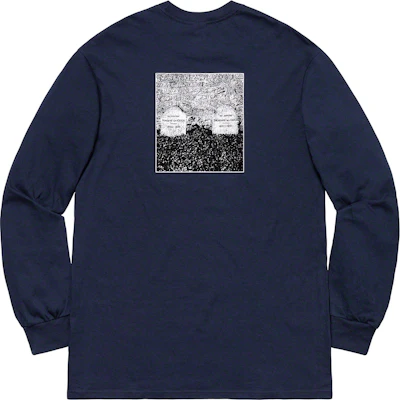 Supreme The Real Shit L/S Tee Navy Order Supreme The Real Shit L/S Tee Navy
