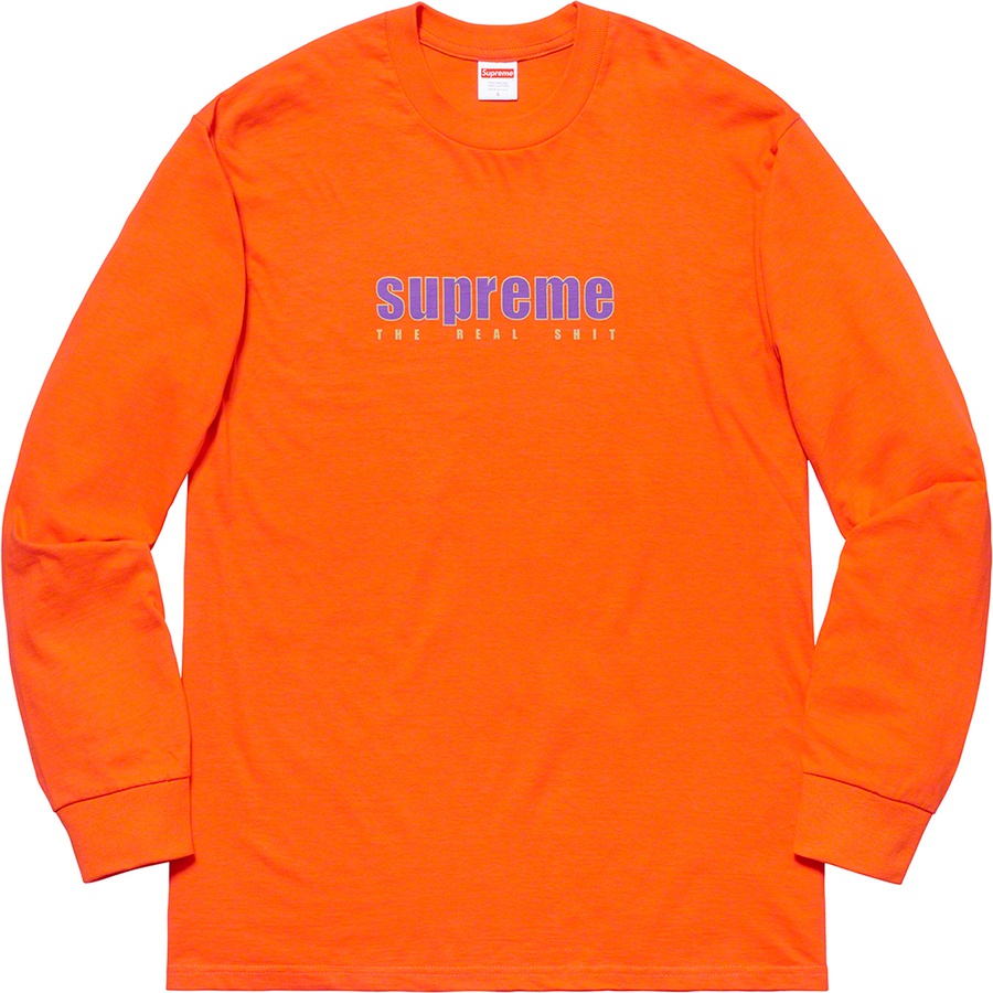 Supreme The Real Shit L/S Tee Orange - Novelship