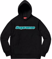 Supreme Chenille Hooded Sweatshirt Black Supreme Chenille Hooded Sweatshirt Black