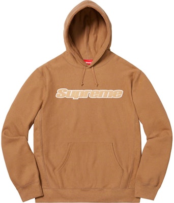 Supreme Chenille Hooded Sweatshirt Brown Buy Supreme Chenille Hooded Sweatshirt Brown