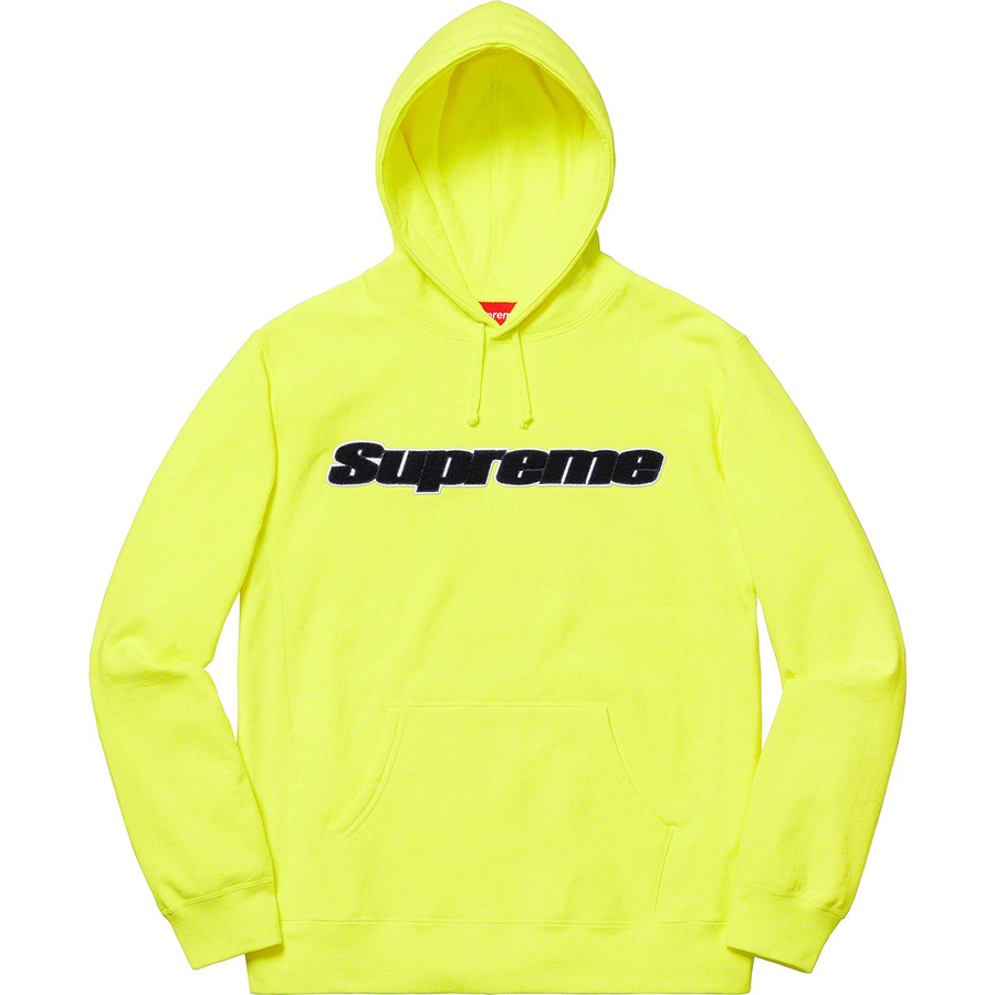 Chenille hooded clearance sweatshirt supreme