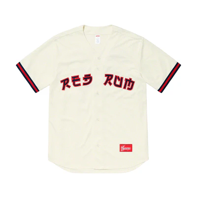 Supreme Red Rum Baseball Jersey Natural