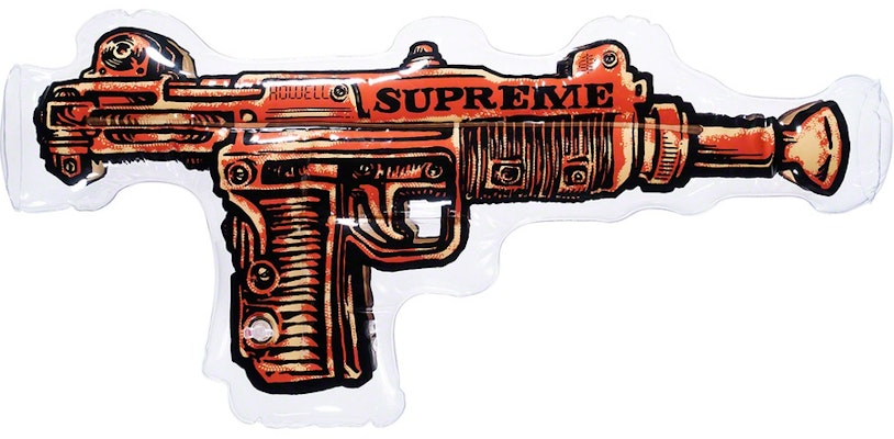 Supreme Toy Uzi Inflatable Pillow Orange Buy Supreme Toy Uzi Inflatable Pillow Orange