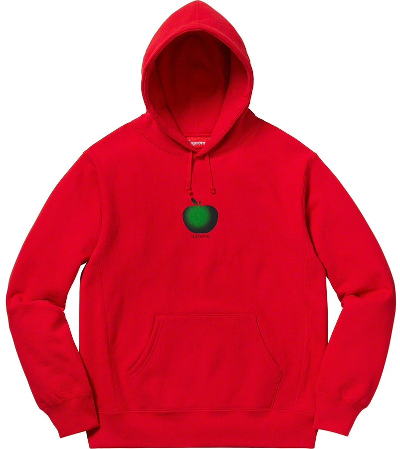 supreme-apple-hooded-sweatshirt-red