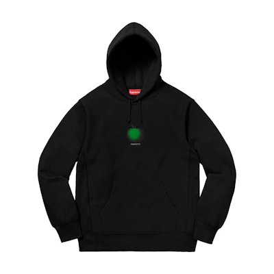 Supreme Apple Hooded Sweatshirt Black