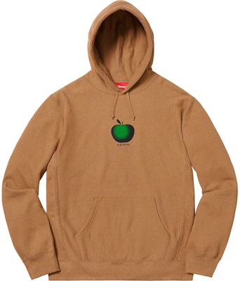 Supreme Apple Hooded Sweatshirt Brown Buy Supreme Apple Hooded Sweatshirt Brown