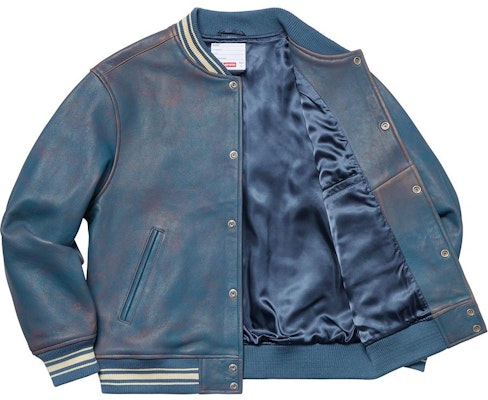 シュプリーム レザー バーシティ ジャケット (青)
Order シュプリーム レザー バーシティ ジャケット (青)