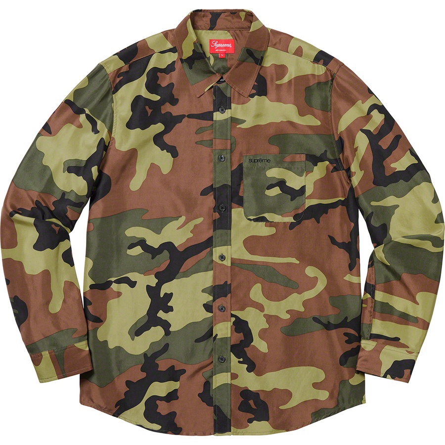 Supreme Silk Camo Shirt Woodland - Novelship