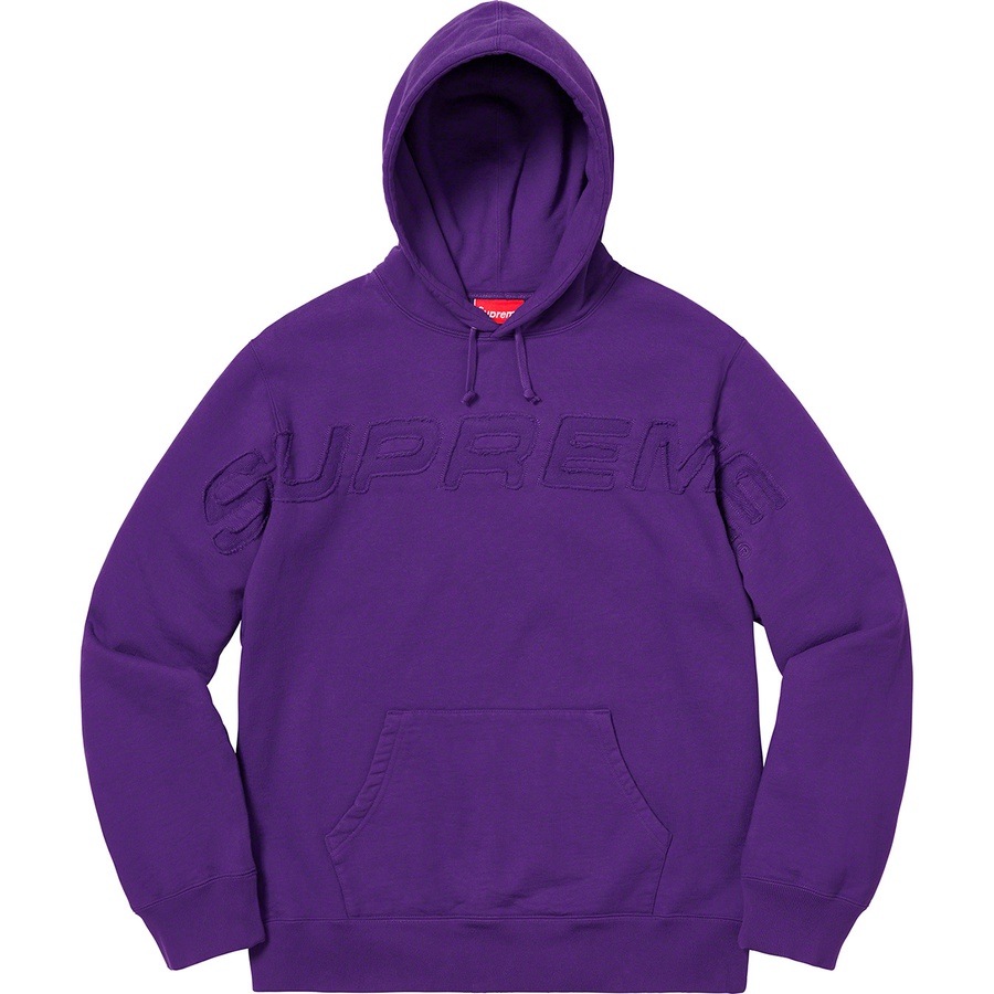 Buy Supreme Set In Logo Hooded Sweatshirt Purple