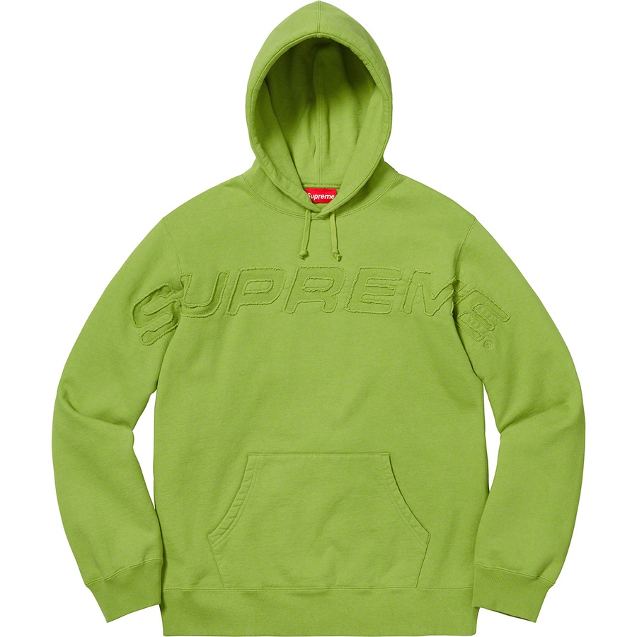 Supreme Set In Logo Hooded Sweatshirt Lime