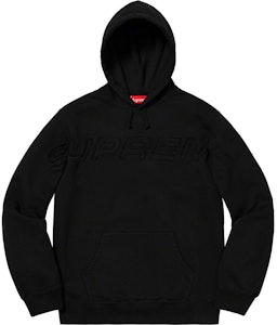 Sudadera Negra con Capucha y Logo "Set In" de Supreme Buy Sudadera Negra con Capucha y Logo "Set In" de Supreme