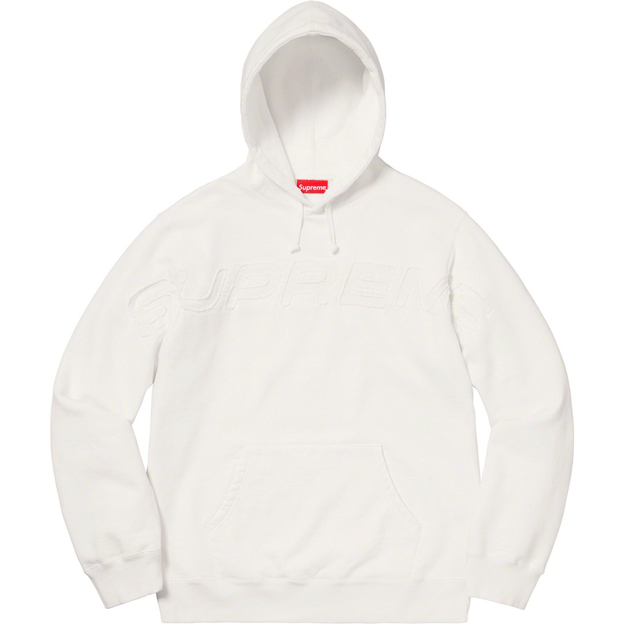 Buy Supreme Set In Logo Hooded Sweatshirt White