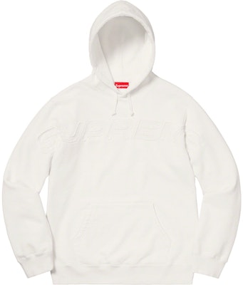 Supreme Set In Logo Hooded Sweatshirt White Buy Supreme Set In Logo Hooded Sweatshirt White
