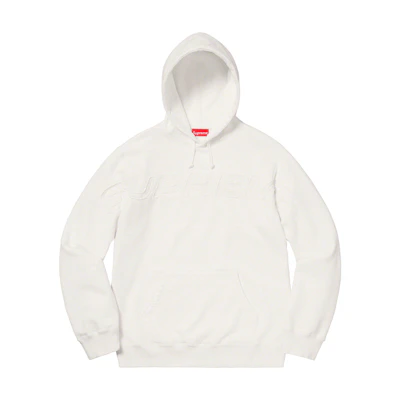 Supreme Set In Logo Hooded Sweatshirt White
