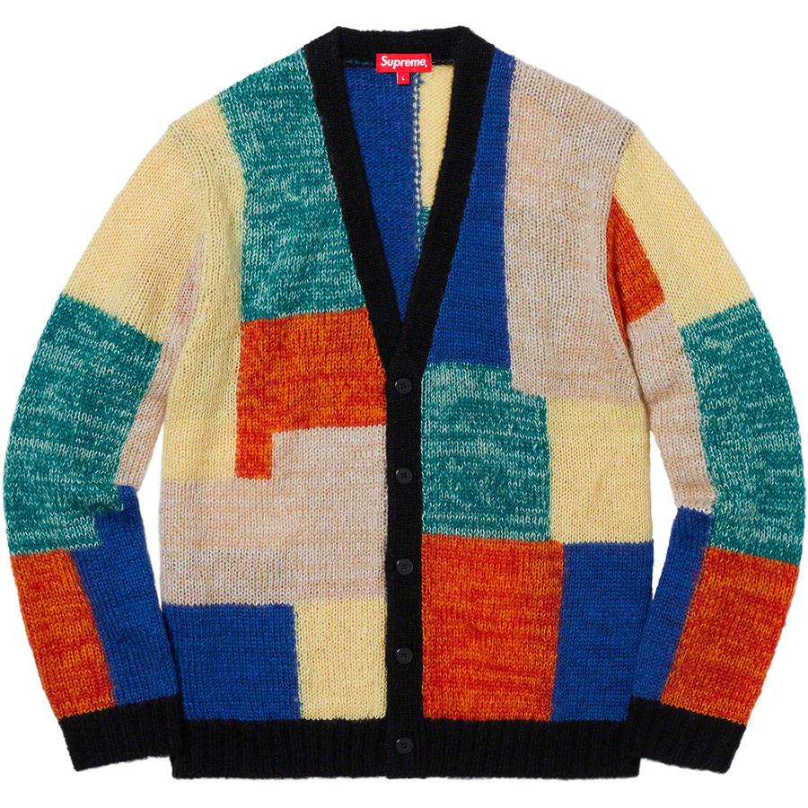 Supreme Patchwork Mohair Cardigan Multicolor Novelship