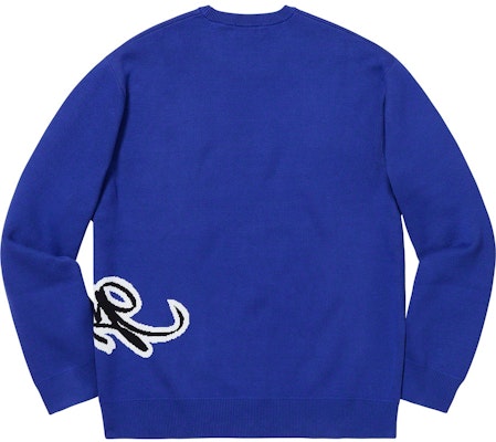 至高標誌徽標毛衣 皇家藍 Order 至高標誌徽標毛衣 皇家藍