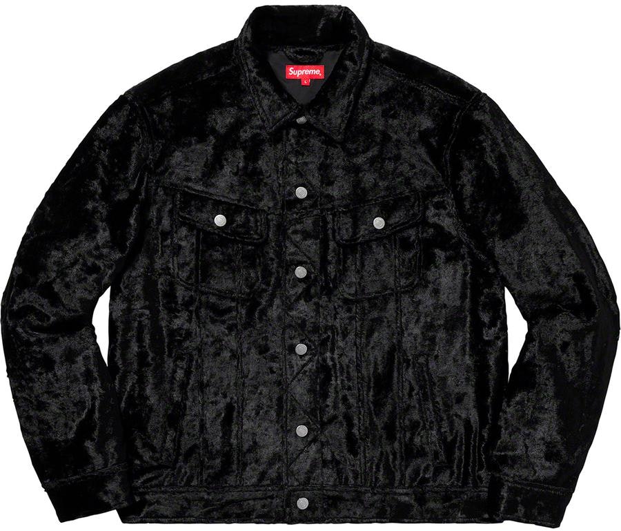 supreme-fuzzy-pile-trucker-jacket-black