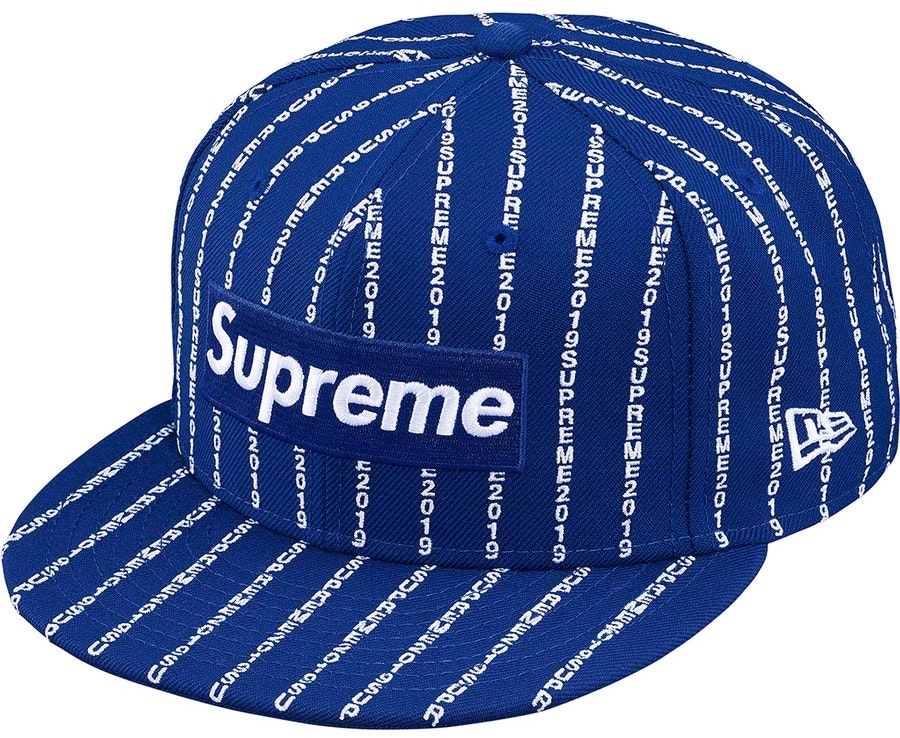 supreme-new-era-text-stripe-cap-royal