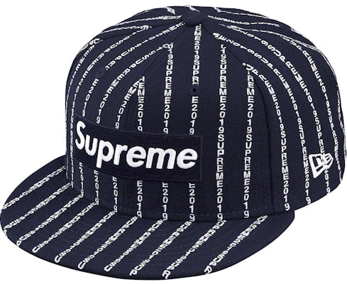 Topi Supreme New Era Text Stripe Biru Navy Buy Topi Supreme New Era Text Stripe Biru Navy