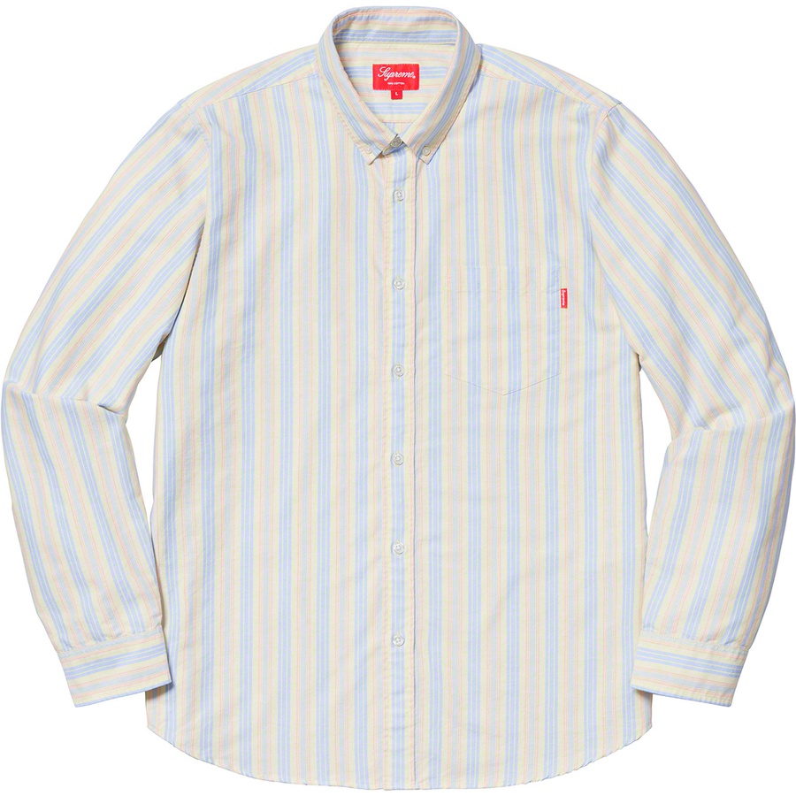 Supreme Oxford Shirt Yellow Stripe - Novelship