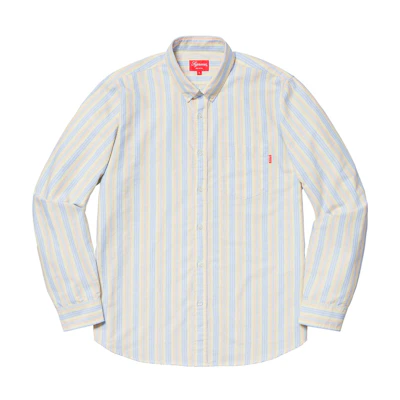 Supreme Oxford Shirt Yellow Stripe