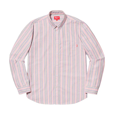 Supreme Oxford Shirt Purple Stripe