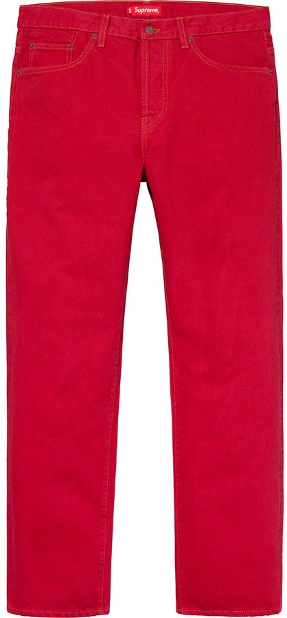 supreme-s-s19-washed-regular-jean-red
