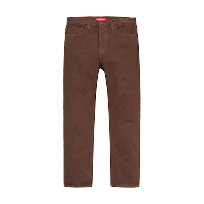 Supreme Washed Regular Jean (SS19) Washed Brown