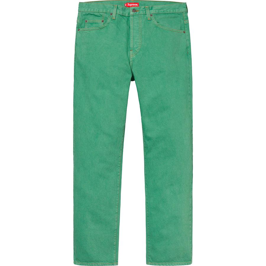 Buy Supreme Washed Regular Jean (SS19) Washed Green