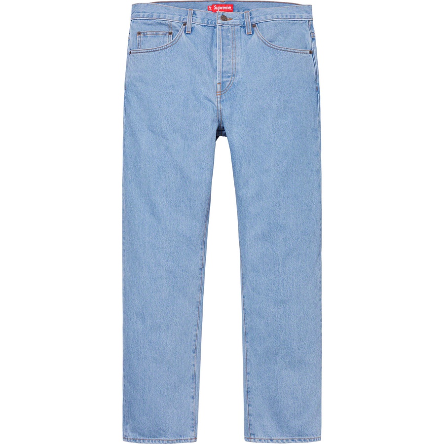 Buy Supreme Celana Jeans Regular Pudar (SS19) Biru Muda Terang