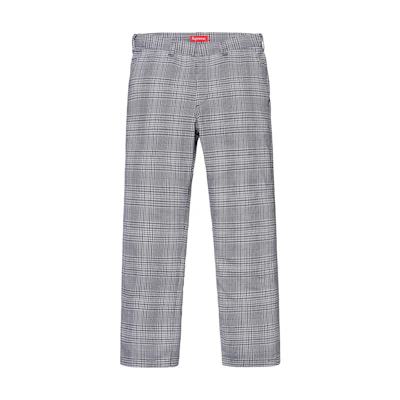 Supreme Work Pant Black Plaid