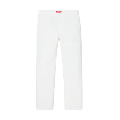 Supreme Work Pant White