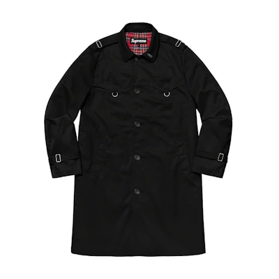 Supreme D-Ring Trench Coat Black
