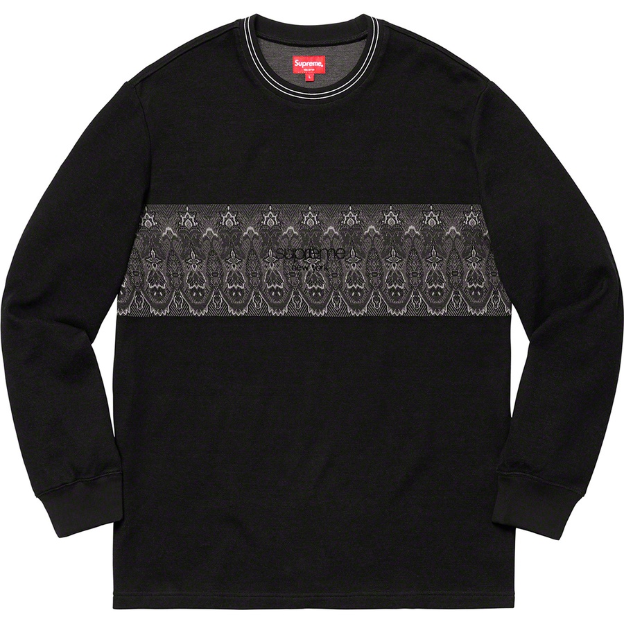 Supreme Paisley Stripe L/S Top Black - Novelship