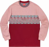 Supreme Paisley Stripe L/S Top Maroon Supreme Paisley Stripe L/S Top Maroon