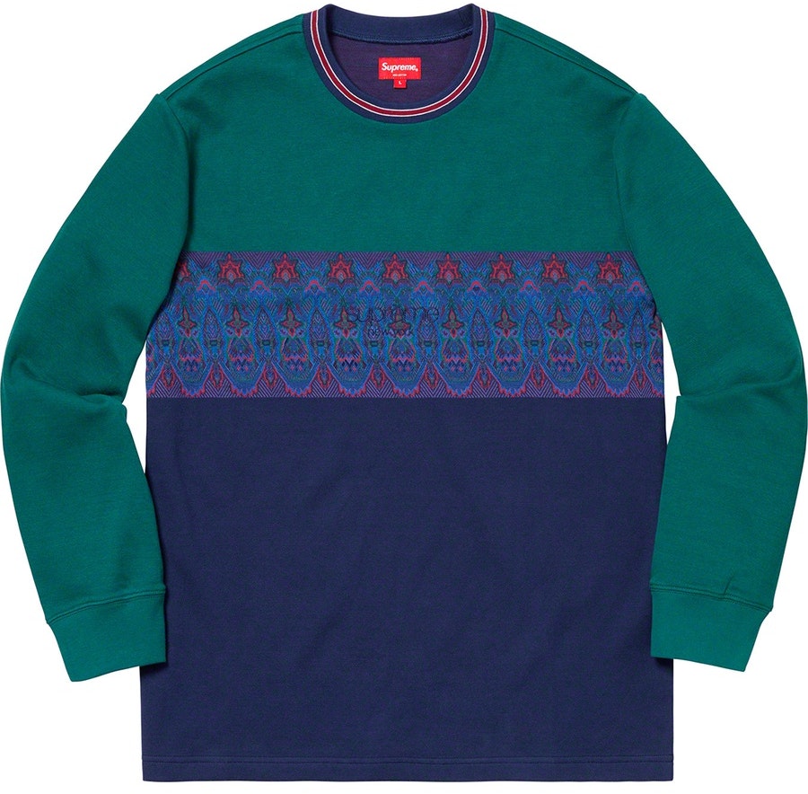 supreme-paisley-stripe-ls-top-navy