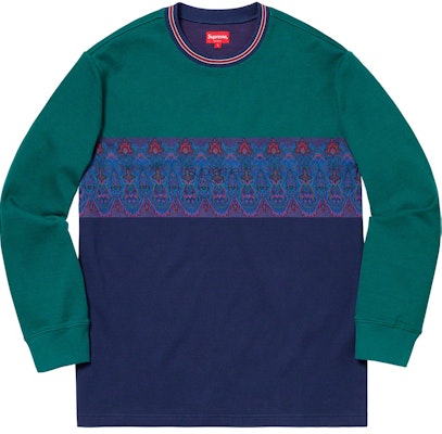 シュプリーム ペイズリーストライプ ロンT ネイビー
Buy シュプリーム ペイズリーストライプ ロンT ネイビー