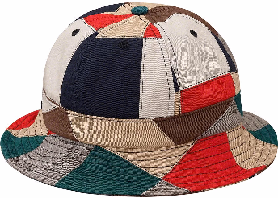 supreme-patchwork-bell-hat-multicolor
