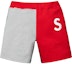 Buy Supreme S Logo Colourblocked Sweatshort Red