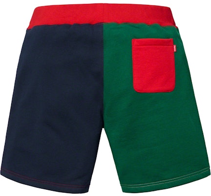 Supreme S Logo Colourblocked Sweatshort Red Order Supreme S Logo Colourblocked Sweatshort Red