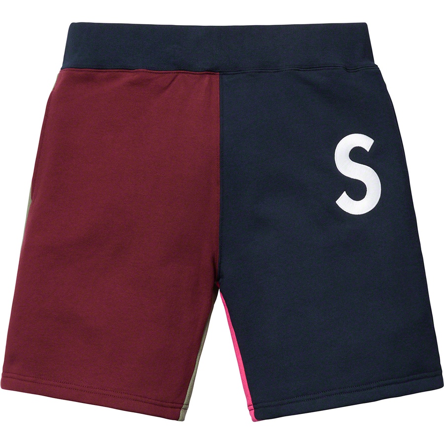 Buy Supreme Celana Pendek Navy dengan Logo S dan Warna Blok