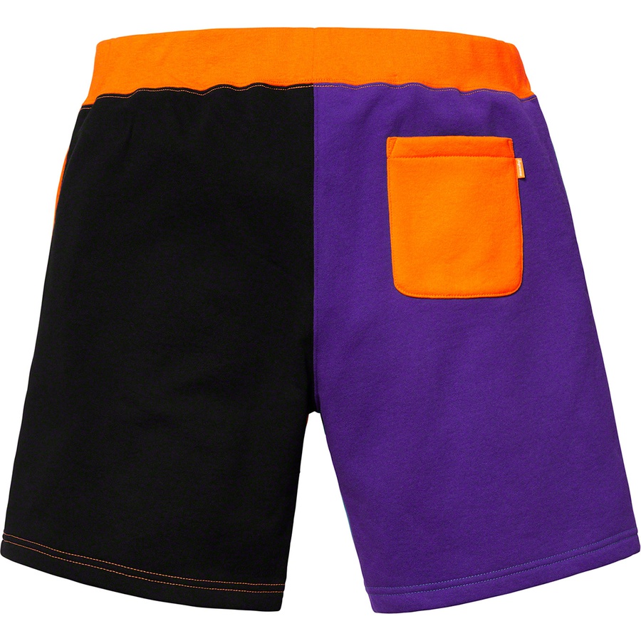 Supreme S Logo Colourblocked Sweatshort Orange - Novelship